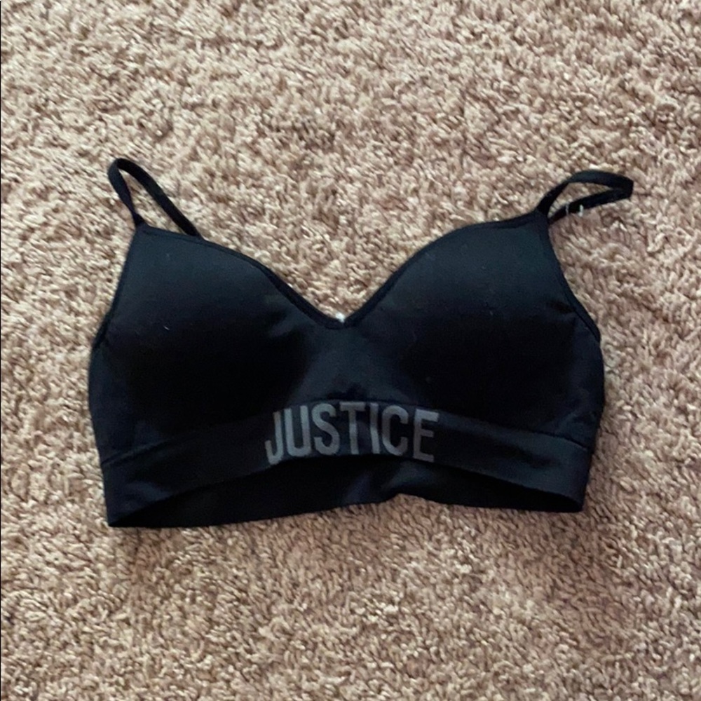 justice sports bra